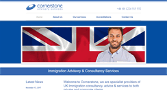 Desktop Screenshot of cornerstoneimmigration.com